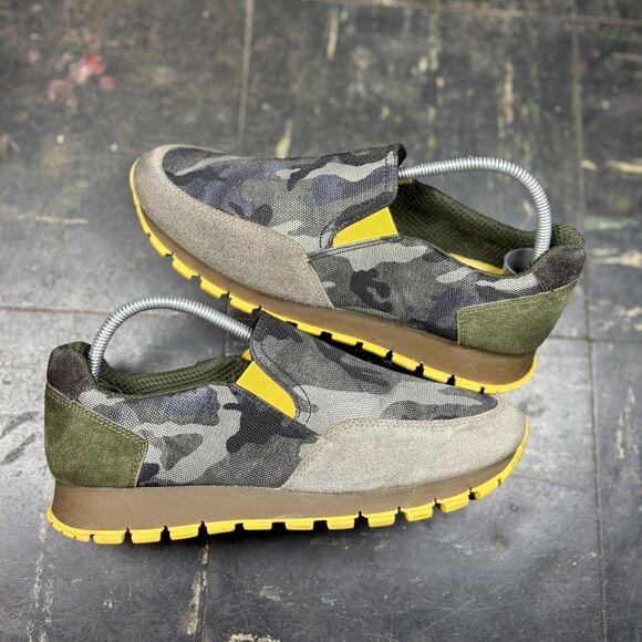 Prada Linea Rossa "Camo Tech" Slip On Sneakers EU 37/ US 7 Women Authentic - Picture 1 of 6